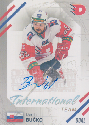 Bučko Martin 23-24 GOAL Cards Chance liga International Team Auto #IN-27