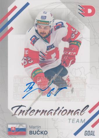 Bučko Martin 23-24 GOAL Cards Chance liga International Team Auto #IN-27