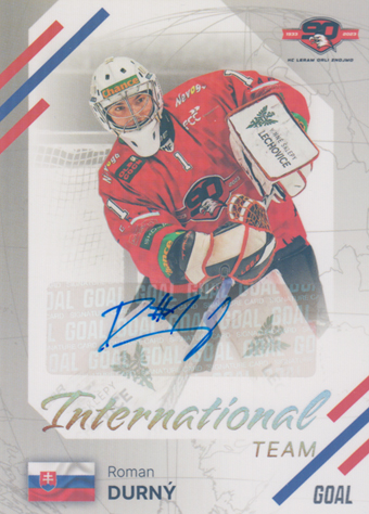 Durný Roman 23-24 GOAL Cards Chance liga International Team Auto #IN-28