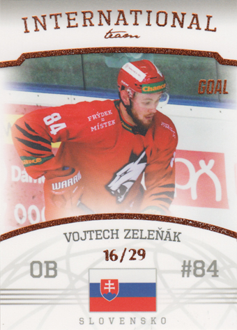 Zeleňák Vojtech 22-23 GOAL Cards Chance liga International Team Parallel #IT-9