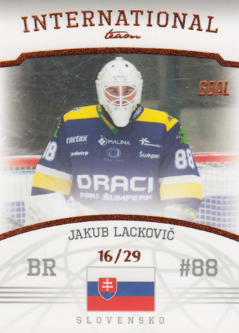 Lackovič Jakub 22-23 GOAL Cards Chance liga International Team Parallel #IT-16