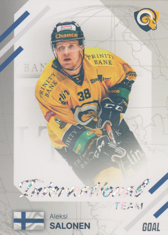 Salonen Aleksi 23-24 GOAL Cards Chance liga International Team Silver #IN-1
