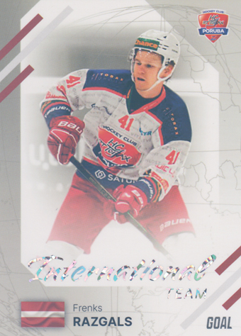 Razgals Frenks 23-24 GOAL Cards Chance liga International Team Silver #IN-13