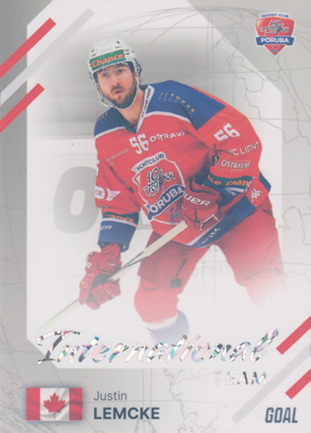 Lemcke Justin 23-24 GOAL Cards Chance liga International Team Silver #IN-15