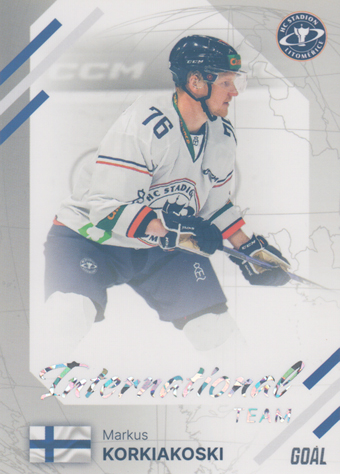 Korkiakoski Markus 23-24 GOAL Cards Chance liga International Team Silver #IN-18