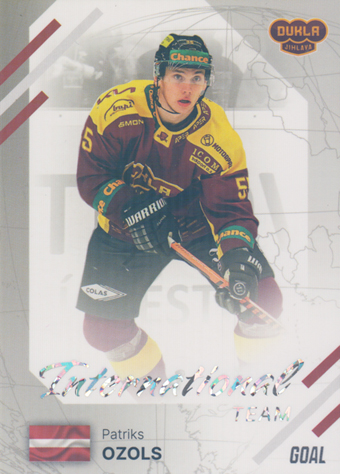 Ozols Patriks 23-24 GOAL Cards Chance liga International Team Silver #IN-20