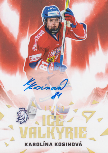 Kosinová Karolína 2025 Hokejové Česko Ice Valkyrie Auto #IVS-KK