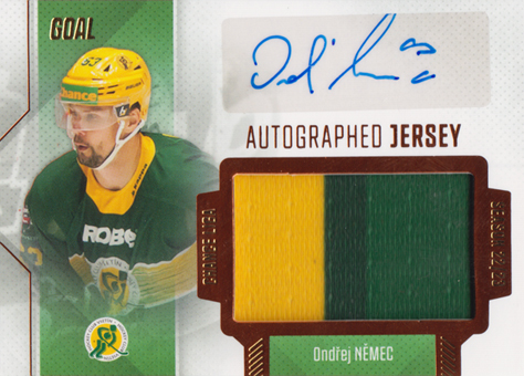 Němec Ondřej 22-23 GOAL Cards Chance liga Autographed Jersey #JA-04
