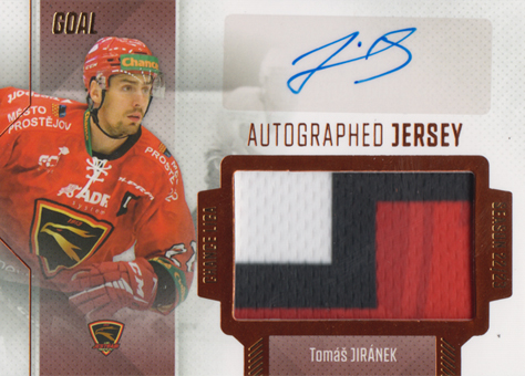 Jiránek Tomáš 22-23 GOAL Cards Chance liga Autographed Jersey #JA-06