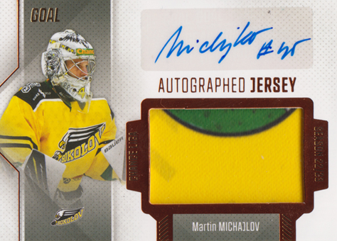 Michajlov Martin 22-23 GOAL Cards Chance liga Autographed Jersey #JA-27