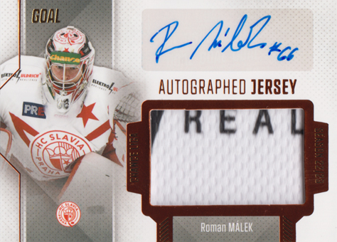 Málek Roman 22-23 GOAL Cards Chance liga Autographed Jersey #JA-35