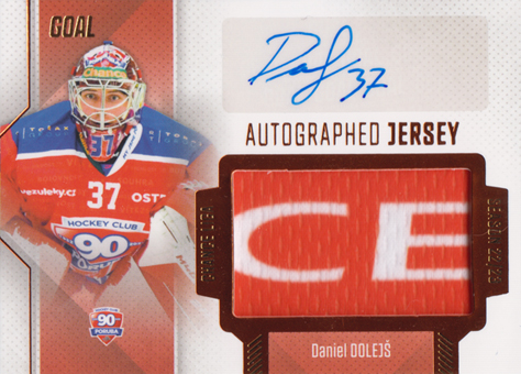 Dolejš Daniel 22-23 GOAL Cards Chance liga Autographed Jersey #JA-39