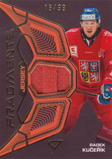 Kučeřík Radek 2025 Hokejové Česko Jersey Fragments Level 1 #JF-RK