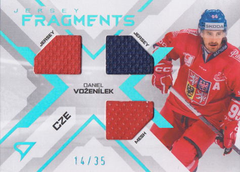 Voženílek Daniel 2024 Hokejové Česko Jersey Fragments Level 2 #JF-DV