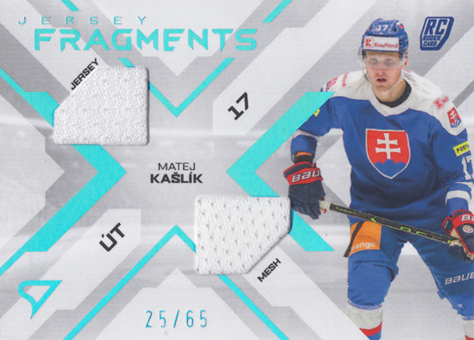Kašlík Matej 2024 Hokejové Slovensko Jersey Fragments Level 1 #JF-MK