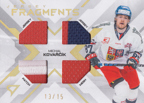 Kovařčík Michal 2024 Hokejové Česko Jersey Fragments Level 3 #JF-KO