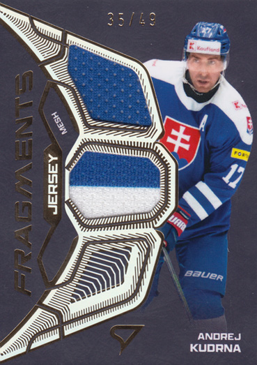 Kudrna Andrej 2025 Hokejové Slovensko Jersey Fragments Level 2 #JF-AK