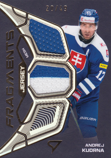 Kudrna Andrej 2025 Hokejové Slovensko Jersey Fragments Level 2 #JF-AK
