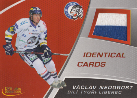 Nedorost Václav 08-09 OFS Plus Jersey Identical Cards #J06