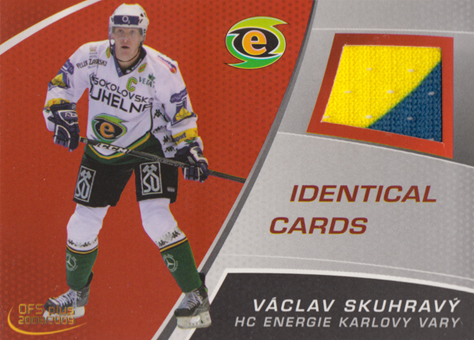 Skuhravý Václav 08-09 OFS Plus Jersey Identical Cards #J10