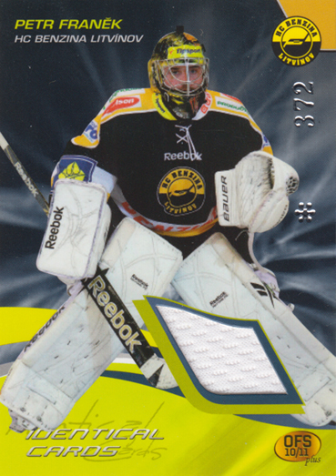 Franěk Petr 10-11 OFS Plus Jersey Identical Cards #J-11