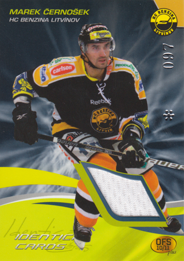 Černošek Marek 10-11 OFS Plus Jersey Identical Cards #J-12