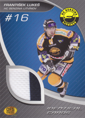 Lukeš František 09-10 OFS Plus Jersey Identical Cards #J-22