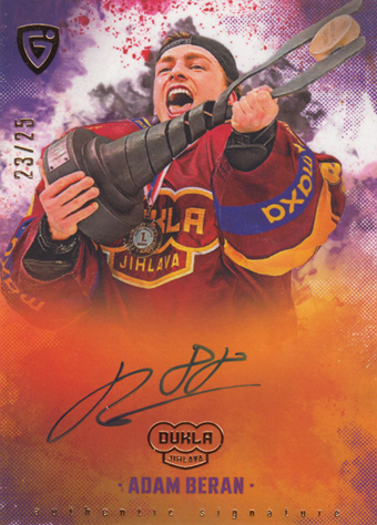 Beran Adam 25-26 GOAL Cards Maxa liga Champions Signature #AS-01