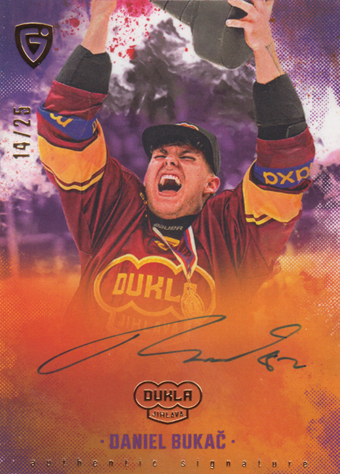 Bukač Daniel 25-26 GOAL Cards Maxa liga Champions Signature #AS-03