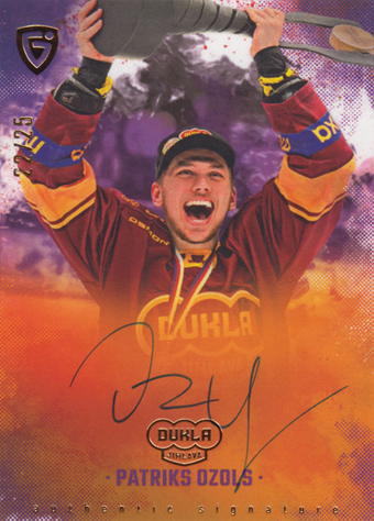 Oziols Patriks 25-26 GOAL Cards Maxa liga Champions Signature #AS-16