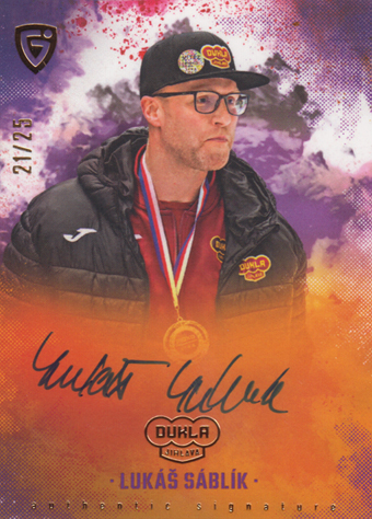 Sáblík Lukáš 25-26 GOAL Cards Maxa liga Champions Signature #AS-23