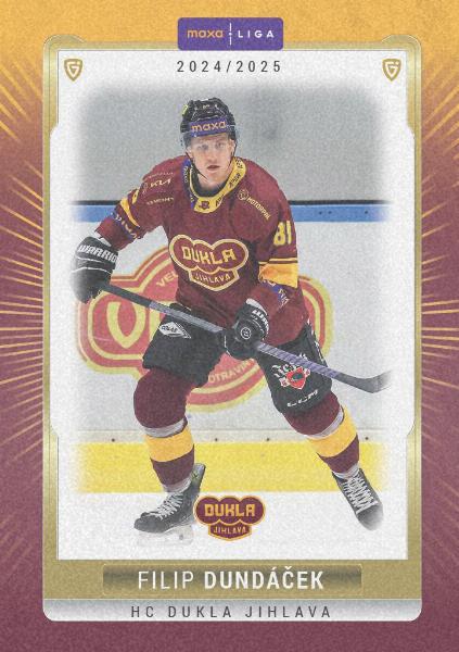 Dundáček Filip 24-25 GOAL Cards Maxa liga Sand #JIH-08