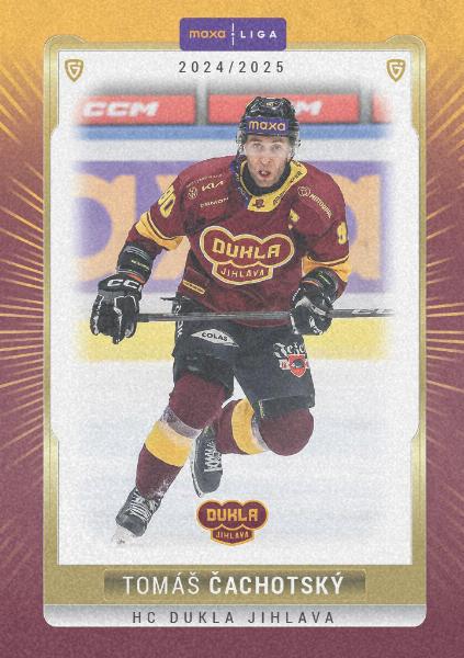 Čachotský Tomáš 24-25 GOAL Cards Maxa liga Sand #JIH-12