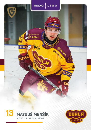 Menšík Matouš 25-26 GOAL Cards Maxa liga #JIH-13