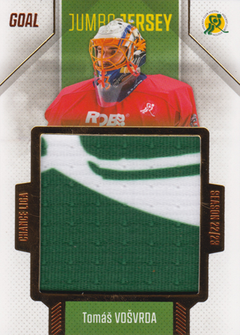 Vošvrda Tomáš 22-23 GOAL Cards Chance liga Jumbo Jersey #J-26