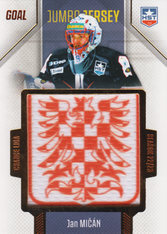 Mičán Jan 22-23 GOAL Cards Chance liga Jumbo Jersey #J-32