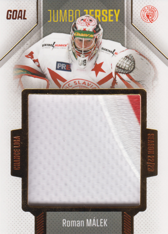 Málek Roman 22-23 GOAL Cards Chance liga Jumbo Jersey #J-35
