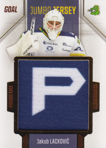 Lackovič Jakub 22-23 GOAL Cards Chance liga Jumbo Jersey #J-41
