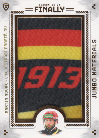 Novák Martin 23-24 GOAL Cards Finally Jumbo Materials #8