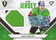 Šťastný David 21-22 Tipsport Extraliga Game Jersey Auto #JS-DS