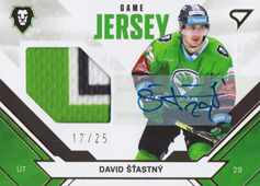Šťastný David 21-22 Tipsport Extraliga Game Jersey Auto #JS-DS