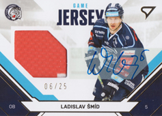 Šmíd Ladislav 21-22 Tipsport Extraliga Game Jersey Auto #JS-LS