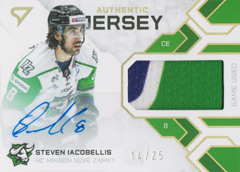 Iacobellis Steven 20-21 Tipos Extraliga Authentic Jersey Auto #U-JS10