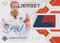 Štrauch Andreas 20-21 Tipos Extraliga Authentic Jersey Auto #U-JS12
