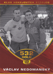 Nedomanský Václav 2011 OFS Premium Klub hokejových střelců Red #3