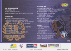 Plzeň 13-14 OFS Plus Klubové karty Gold #12