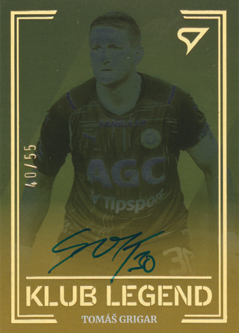 Grigar Tomáš 24-25 Chance Liga Klub Legend Auto Limited #KL37