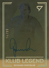 Dostálek Richard 20-21 Fortuna Liga Klub Legend Auto Limited #KL1