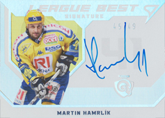 Hamrlík Martin 21-22 Tipsport Extraliga League Best Auto #LS-01