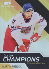 Růžička Martin 2018 MK Reprezentace Last Champions #12